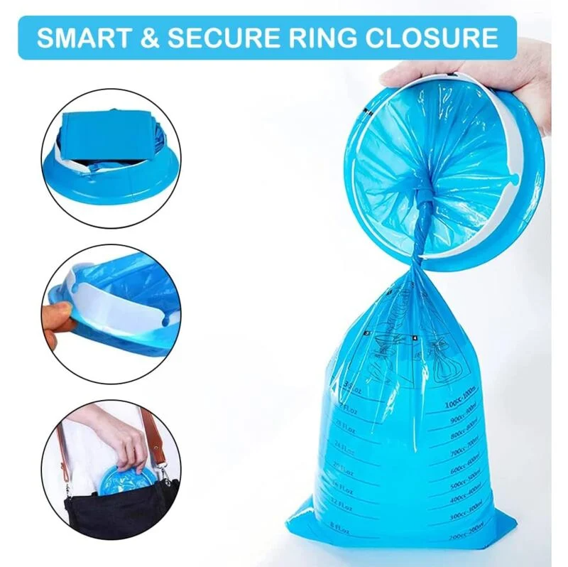 50 Pièce Sacs À Vomi Jetables, 1000Ml De Vomissement, pour les Voyages et le mal des Transports，Sac Pour Les Voyages Ou Urgences Malades Le Mal L'Air, - 4