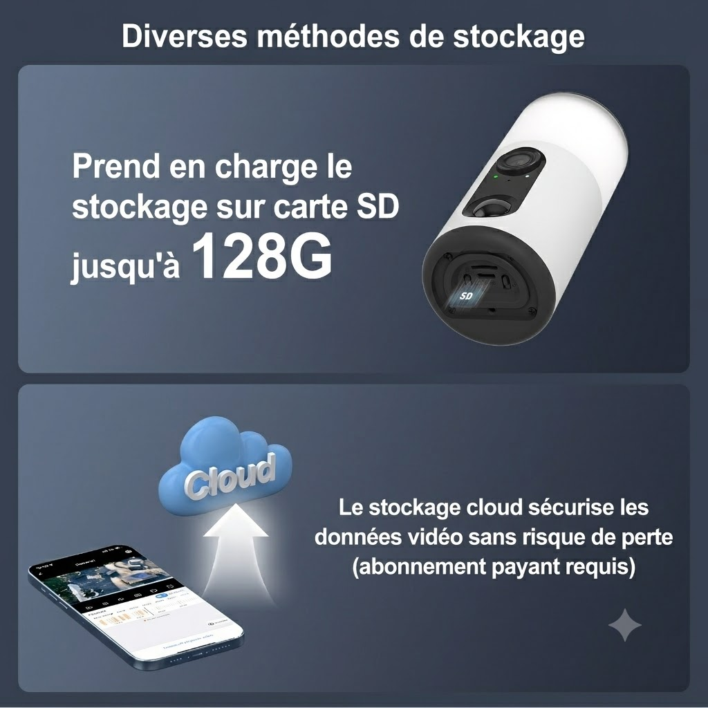 2K Caméra Surveillance WiFi Extérieur sans Fil Solaire, 3MP Camera Exterieure avec Lumens Projecteur, Vision Nocturne Couleur,ANRAN - 7
