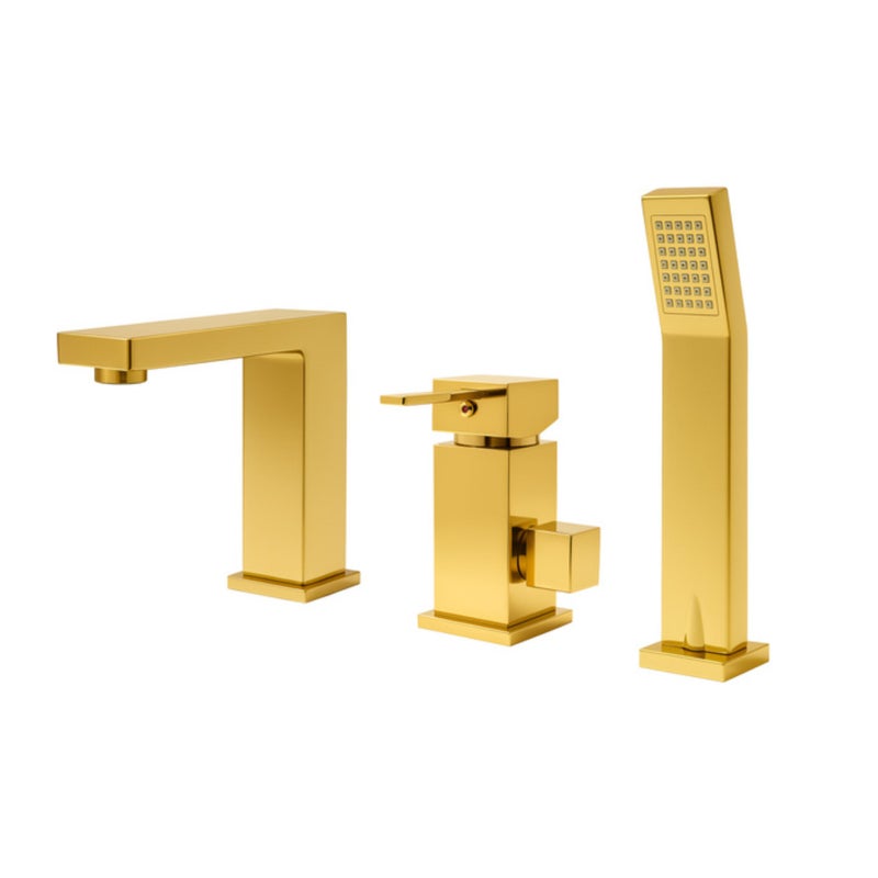 BATERIA WANNOWA CUBO 3-OTWOROWA S-1032G ZŁOTA