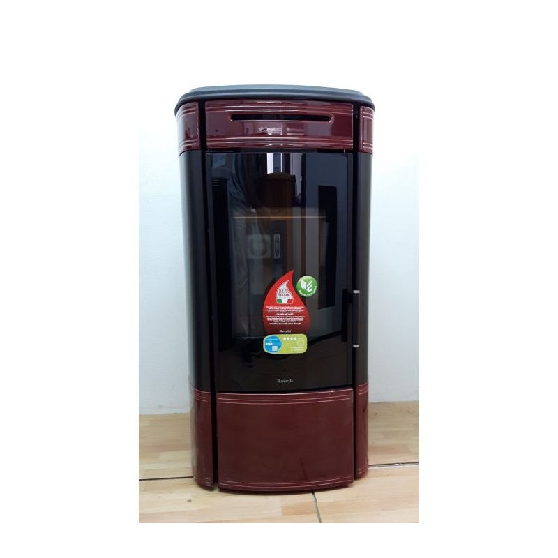 Piec na pellet Ravelli mod. Hrv 140 Globe Bordeaux