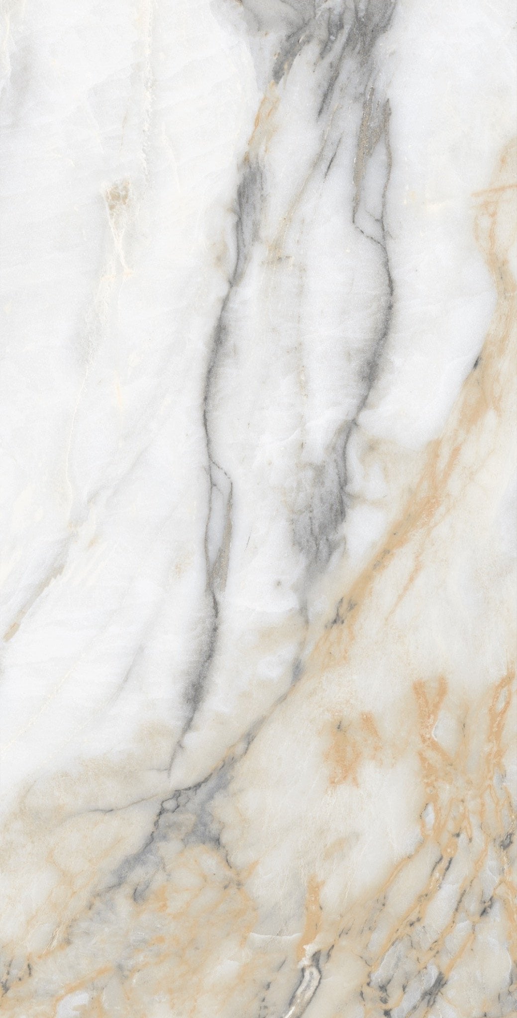 Carrelage sol / mur effet marbre blanc CHINA GOLD l.60 x L.120 cm Brilliant LIMCARO - 8