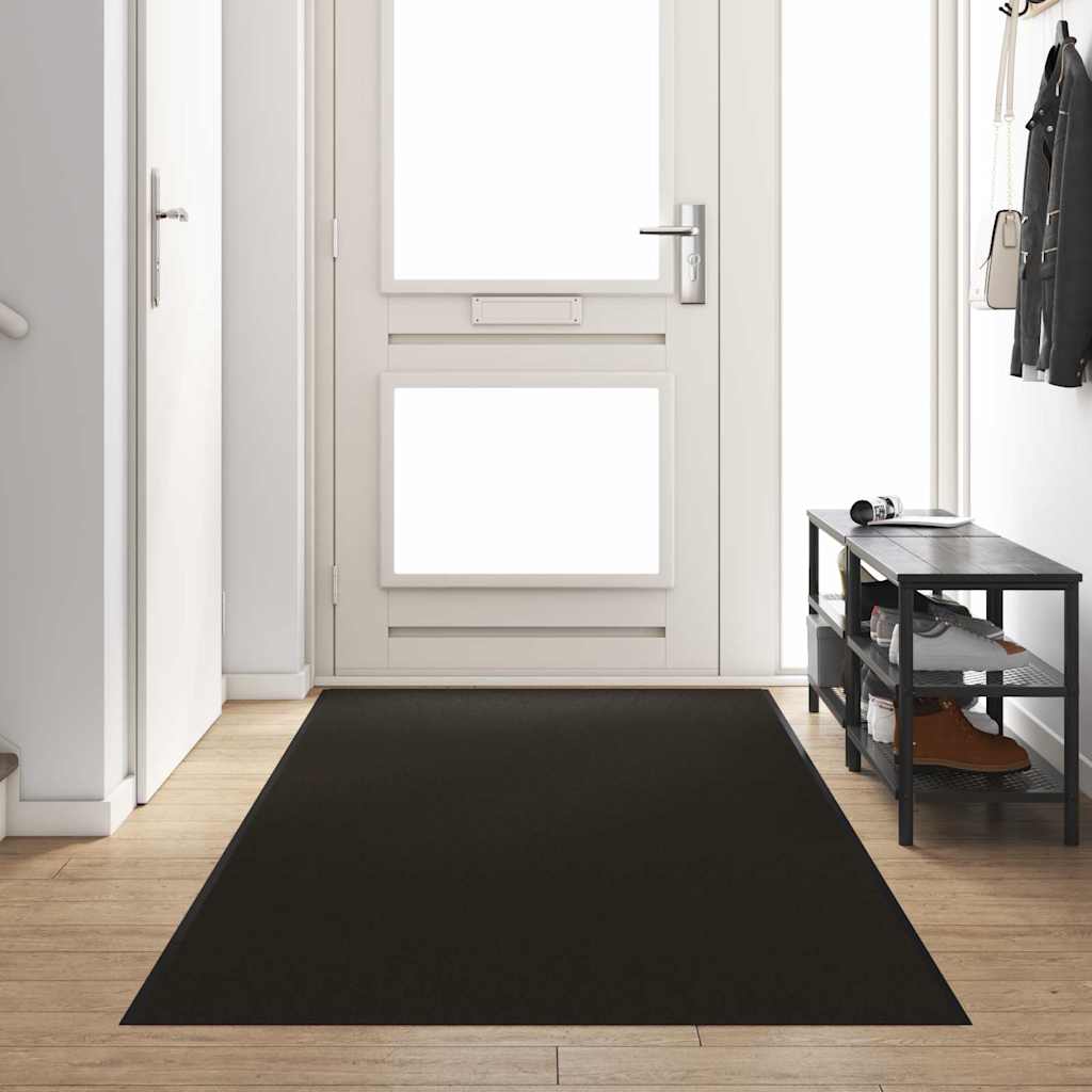 Dywanik wejściowy Czarny 120 x 350 cm 100% poliamid vidaXL