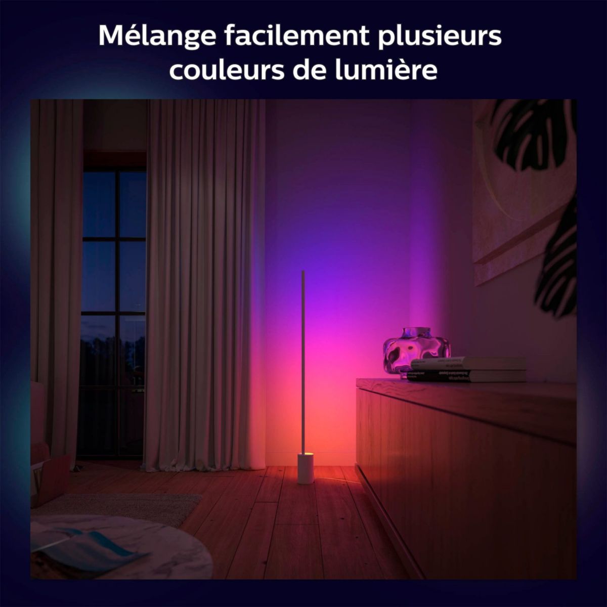 Lampada intelligente Philips Hue W&C Gradient Sign bianca - 8
