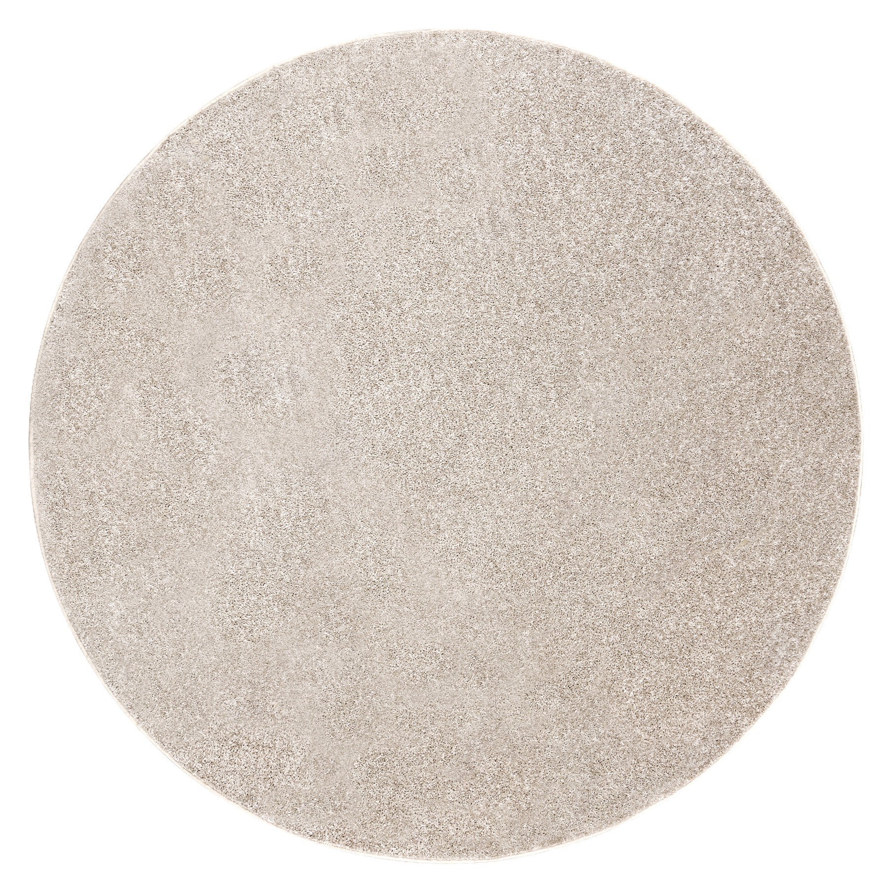 TAPIS cercle SANTA FE beige 33 plaine couleur unie cercle 100 cm - 3