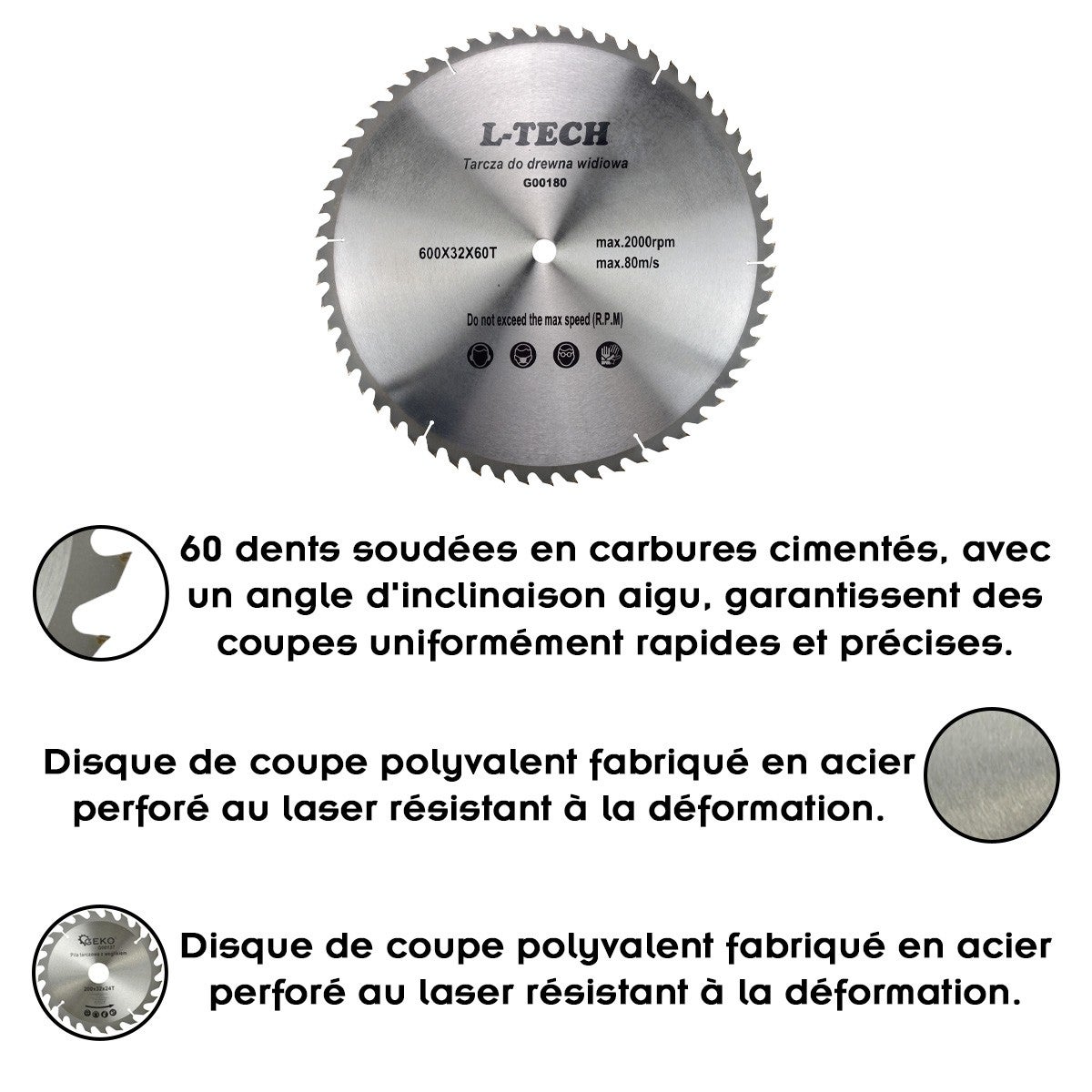 Lame scie circulaire alesage 16 mm