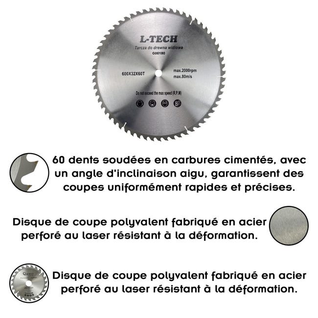 Lame scie circulaire alesage 16 mm Lame scie circulaire alesage 16 mm