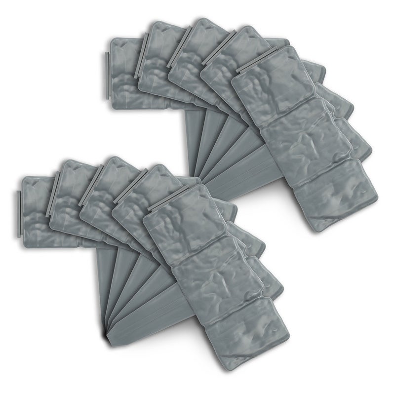 Bordatura Per Giardino 7.8m Grigia - Recinzione Prato E Aiuole Facile Da Installare