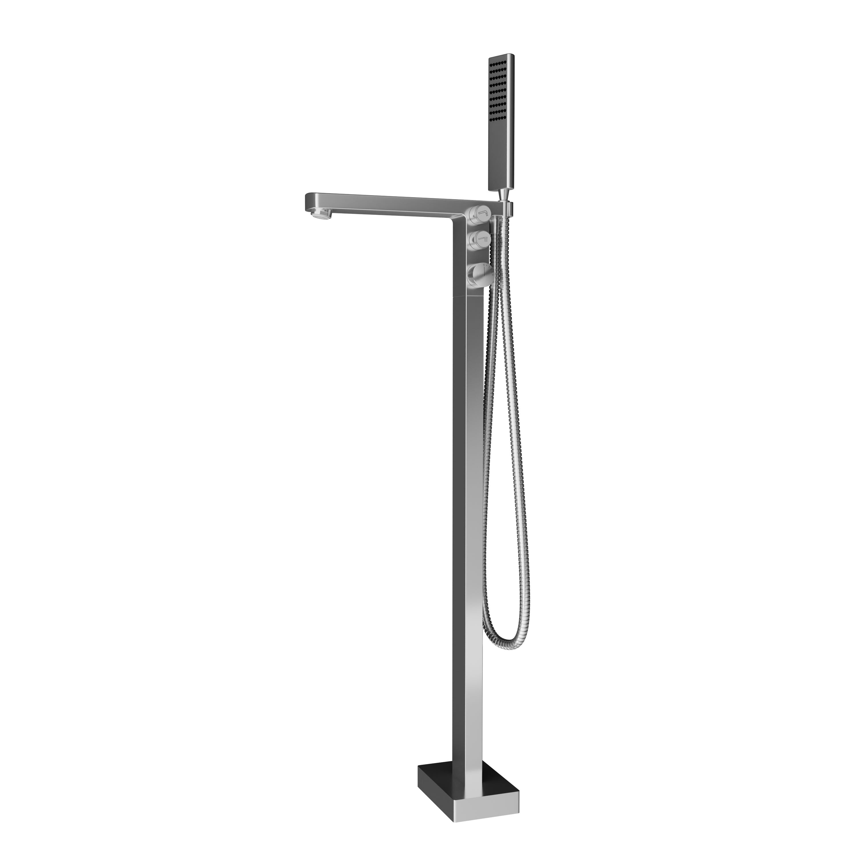Katrine Mitigeur baignoire sur pied pour baignoire Ilot - Chrome Katrine Mitigeur baignoire sur pied pour baignoire Ilot - Chrome