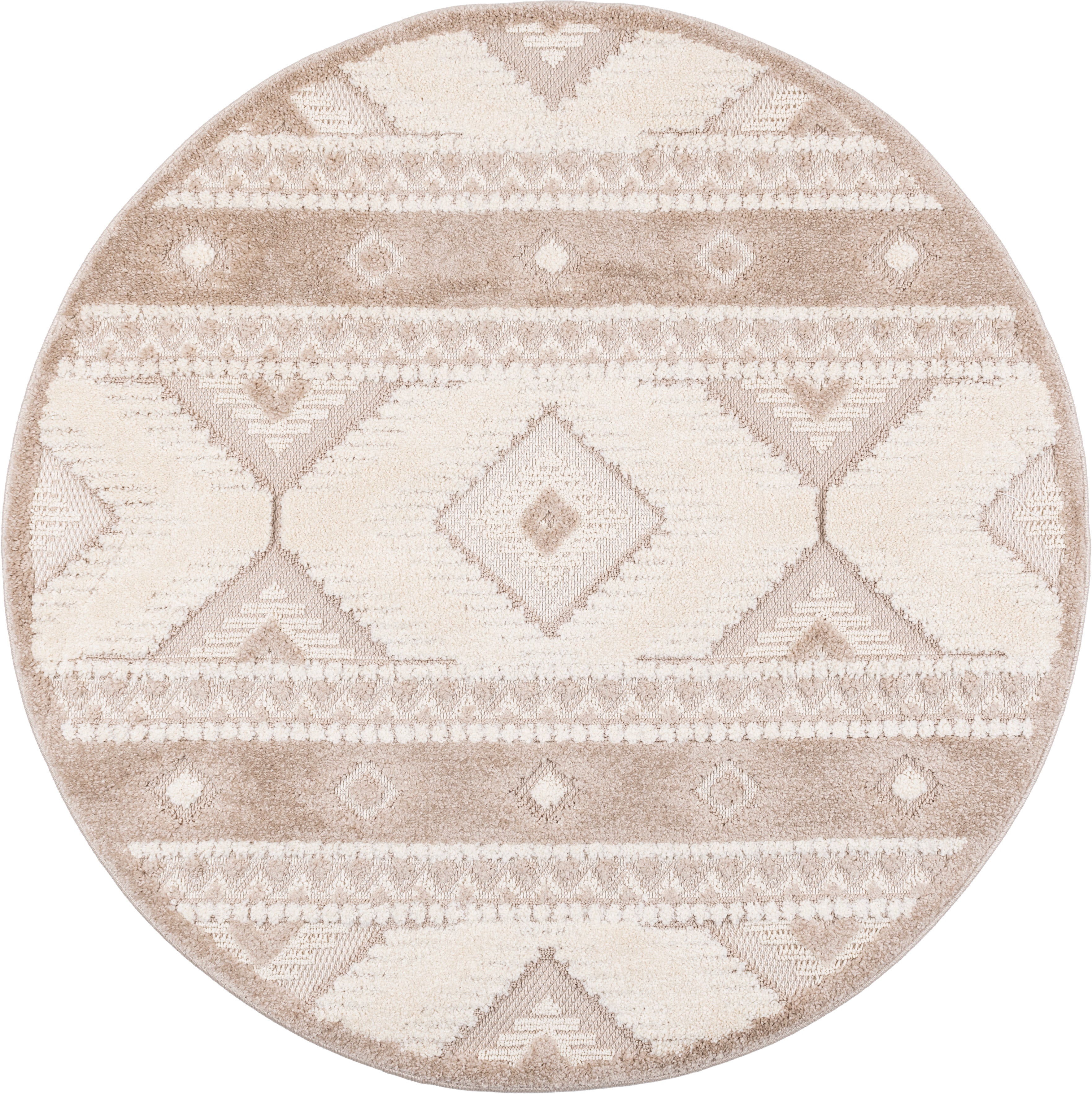 Dywan Multidecor Chiara 120cm koło aztecki beżowy 1 szt.