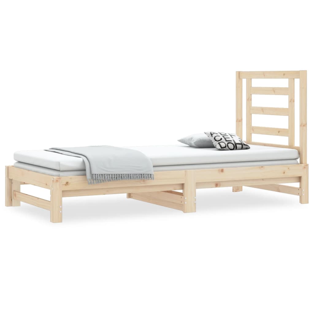 Sofá cama | cama para adultos extraíble madera maciza de pino 2x(90x200) cm cfw906536