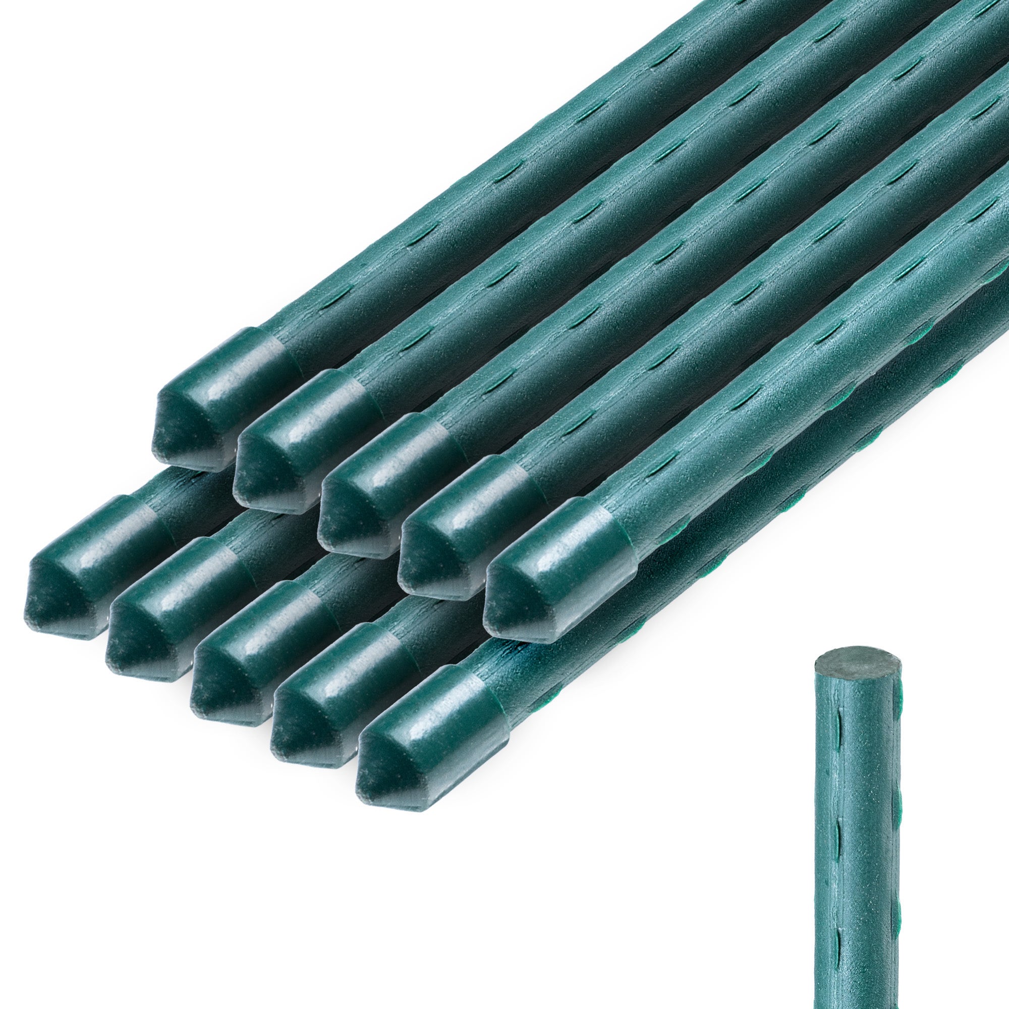 TYCZKA DO ROŚLIN PODPORA 90cm TYCZKI PALIK POMIDORÓW POWLEKANA 11mm 10szt