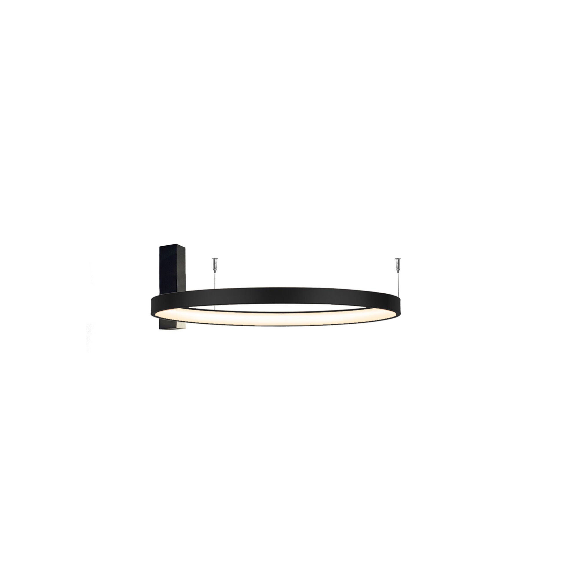 Lampa wisząca AGARI LED 35W Neutralna biel 4682lm czarna wym: 20 x 57 x 57 cm Shilo