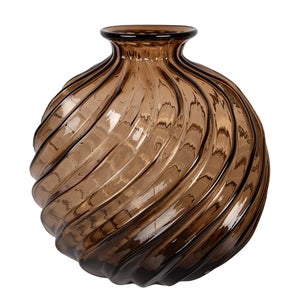 Vase design en verre cuiso 81cm marron foncé