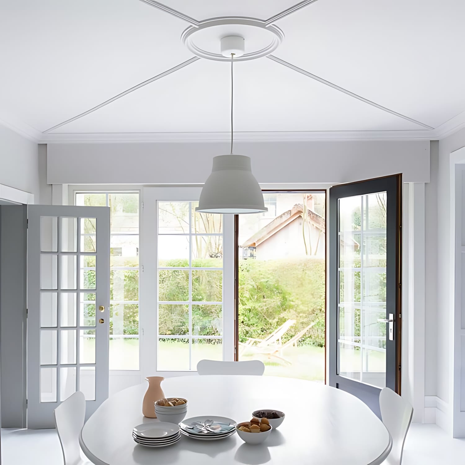 Zócalo Orac Decor AXXENT SX163-RAL9003 SQUARE Zócalo Multifuncional Moldura decorativa prepinda 2 m - 4