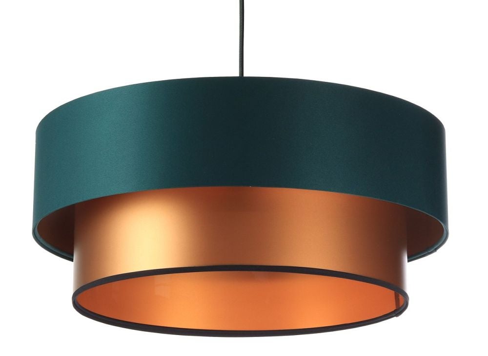 Lampa wisząca DOUBLE GREEN 60 zielona/miedziana