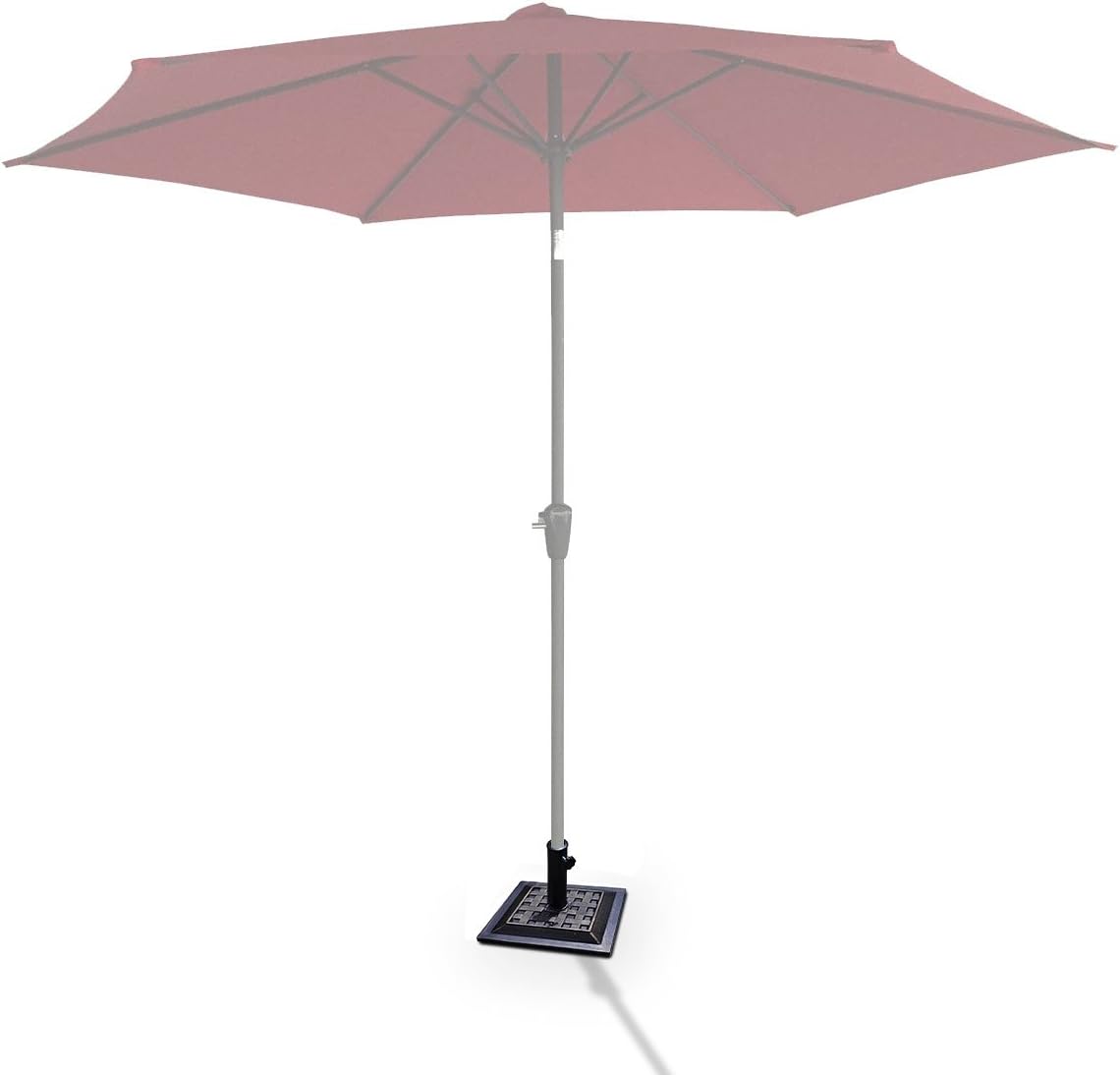 Base per Ombrellone in Resina da 46 cm, Base per Ombrellone Rotondo da 10 kg per Esterni, per Giardino, Spiaggia Piscina (Bronzo (modello1)) - 6