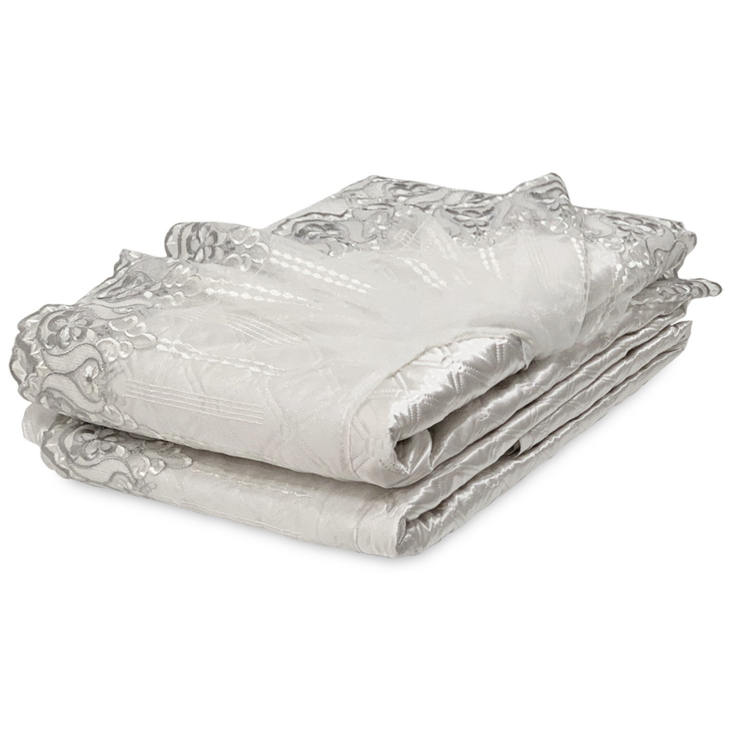 Copriletto Trapuntato Renato Balestra Matrimoniale - Raso Di Poliestere, 260x260 Cm, Bianco - Foto 6