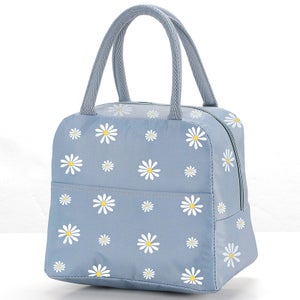 Borsa Termica Pranzo Donna In Tessuto Oxford | Lunch Box Isolata Con Tasca Interna, 22x13x26cm, Per Lavoro, Scuola E Picnic, Nero - 3