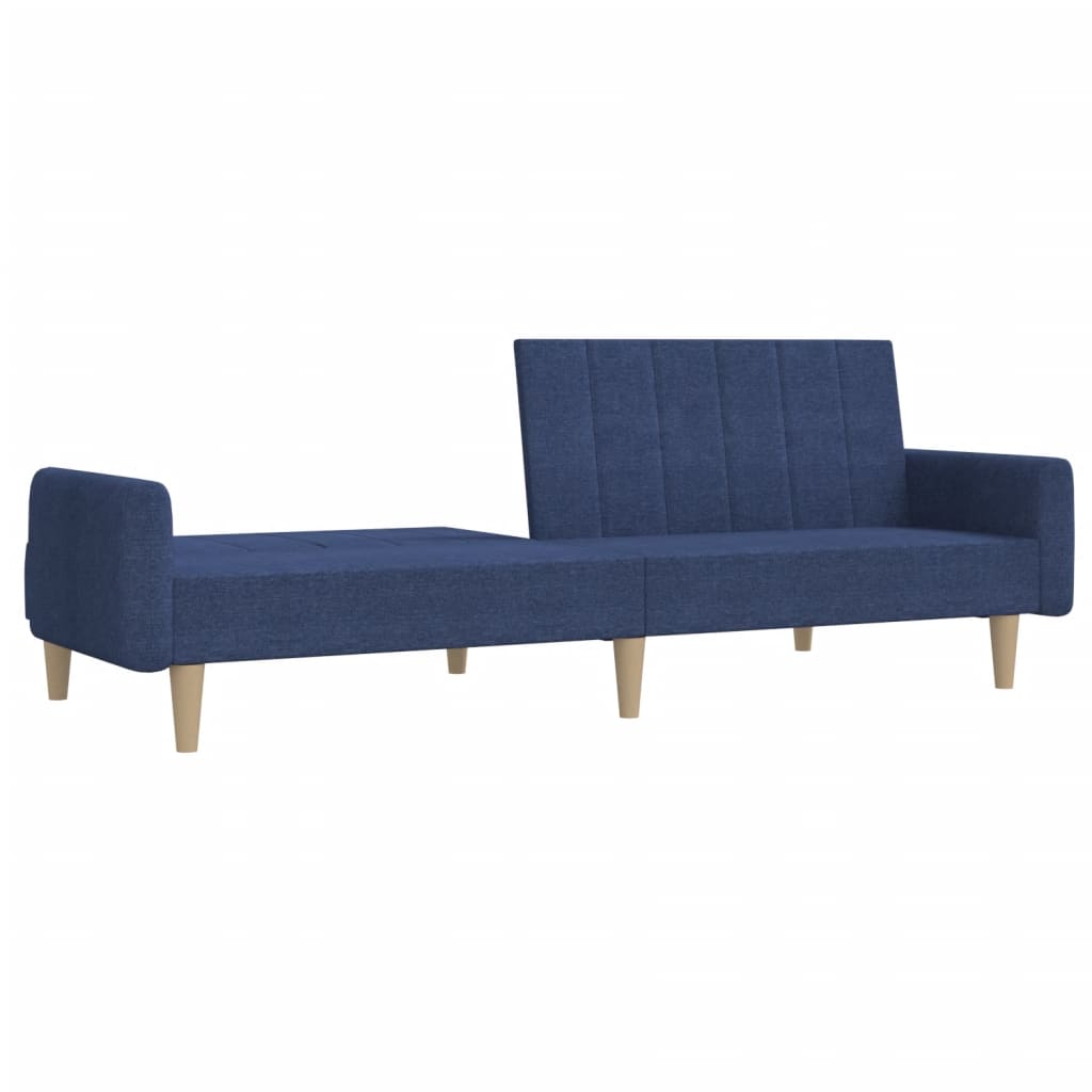 Canapé-lit | Lit simple | Canapé convertible à 2 places bleu tissu CFW36281 - 4