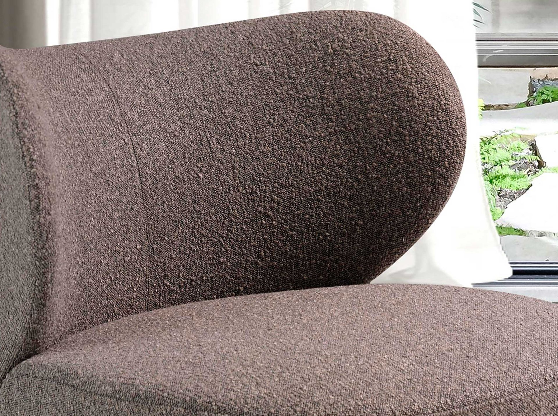ANGEL CERDA Fauteuil en tissu marron - 5