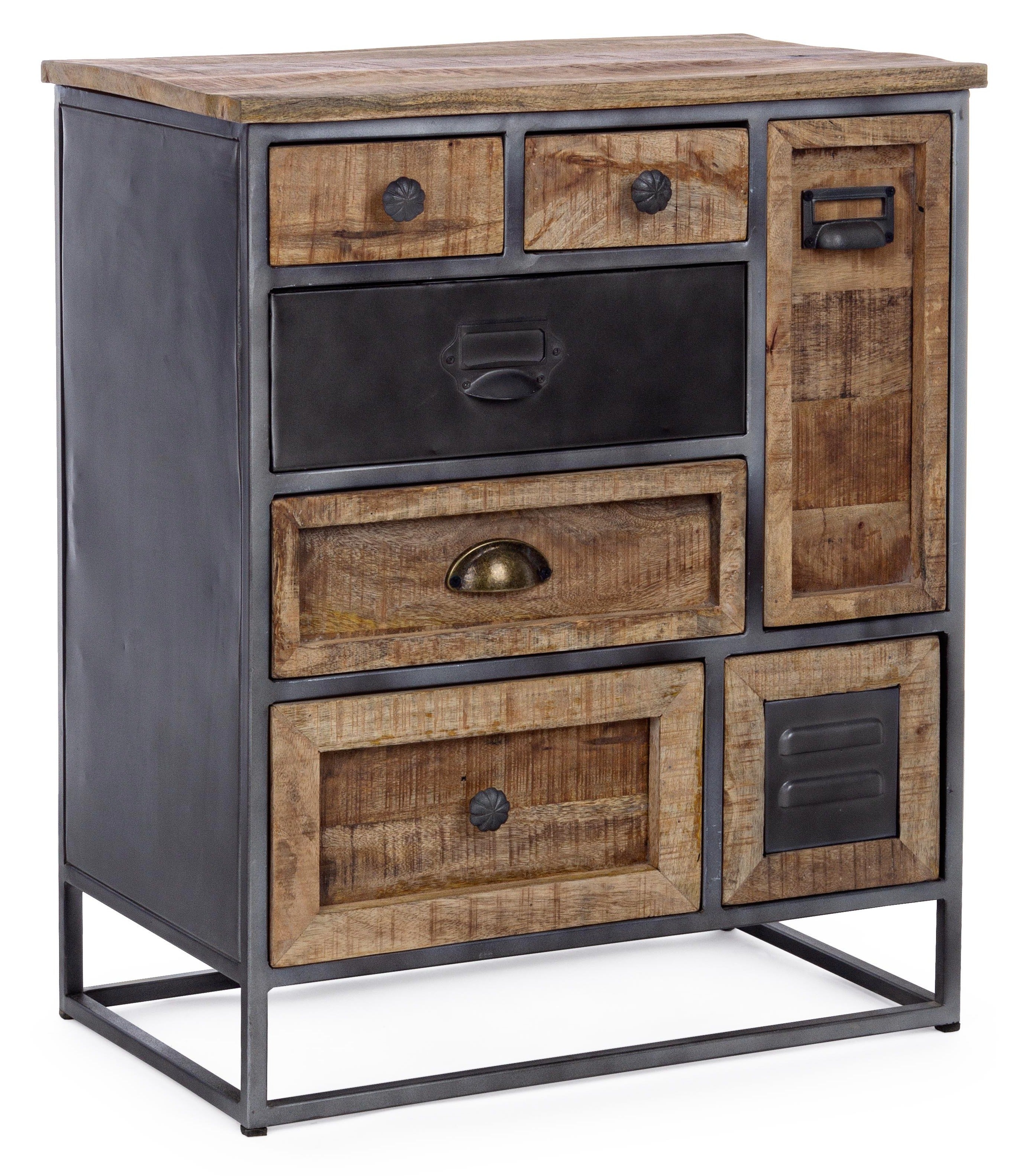 Meuble de rangement en acier bicolore 7 tiroirs Rupi L 60 cm | Leroy Merlin