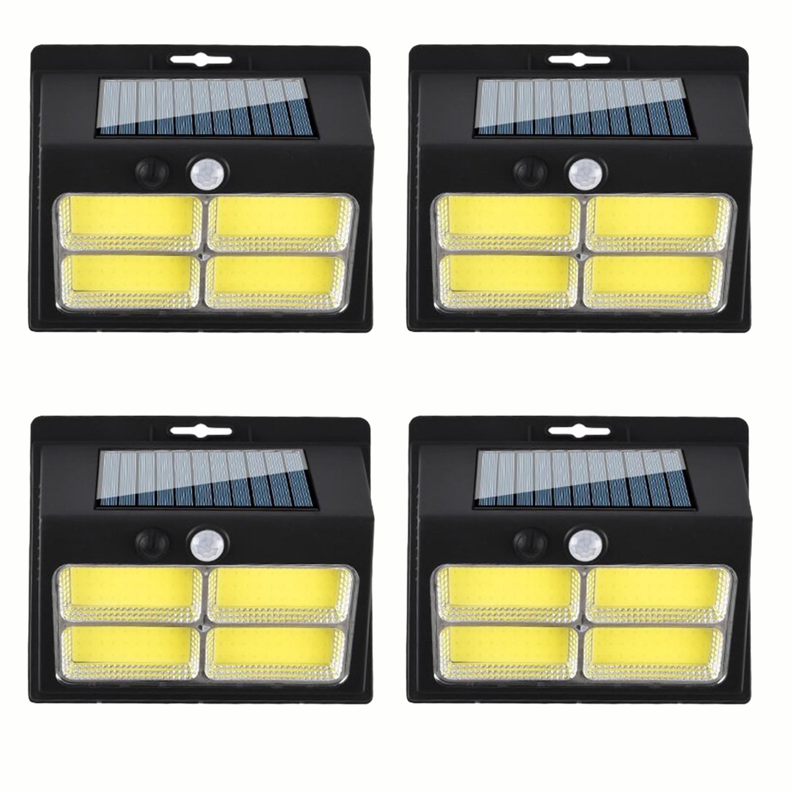 4 pokoje otoczony murem zewnętrzny dom na dziedzińcu COB czujnik światła słonecznego ludzkiego ciała oświetlenie ścienne na dziedzińcu 3 tryby