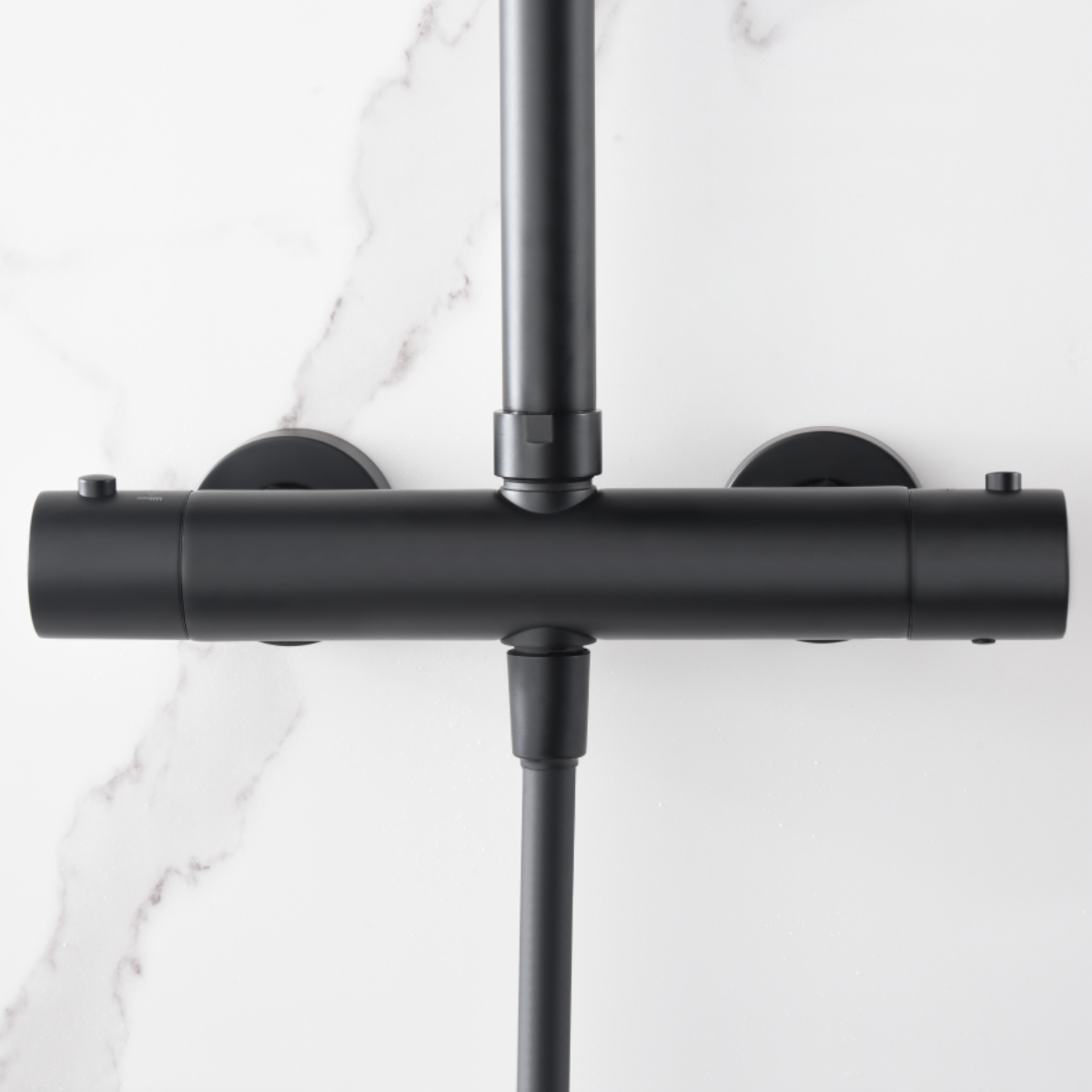 Colonne de Douche avec Mitigeur Thermostatique noir mat anti-calcaire - Design Moderne - NAPOLES IMEX - 3