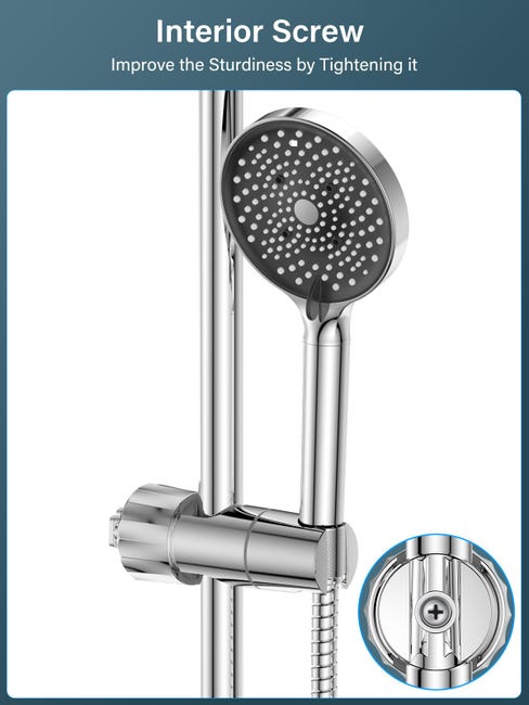 Supporto Per Doccia Portatile, Supporto Per Doccia Regolabile, Ricambio Per Barra Scorrevole Da 18 25 Mm Supporto Per Morsetto Per Rotaia Doccia Cromato Grigio 77091747 Supporto Per Doccia Portatile, Supporto Per Doccia Regolabile, Ricambio Per Barra Scorrevole Da 18 25 Mm Supporto Per Morsetto Per Rotaia Doccia Cromato Grigio 77091747