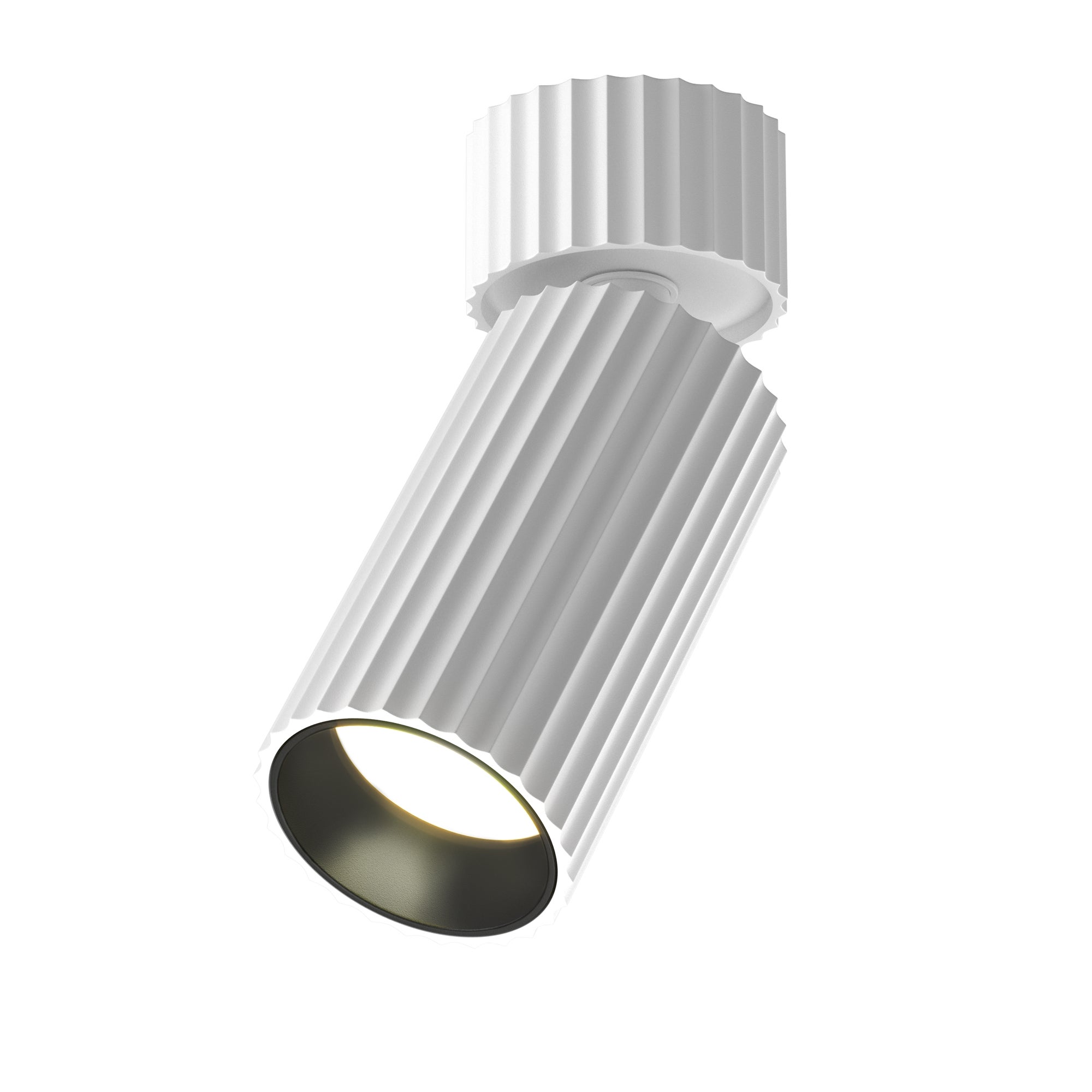Reflektor sufitowy karbowana tuba CALIPSO biały 1xGU10x10W aluminium wym:13,7x10x10cm IP20 Maytoni
