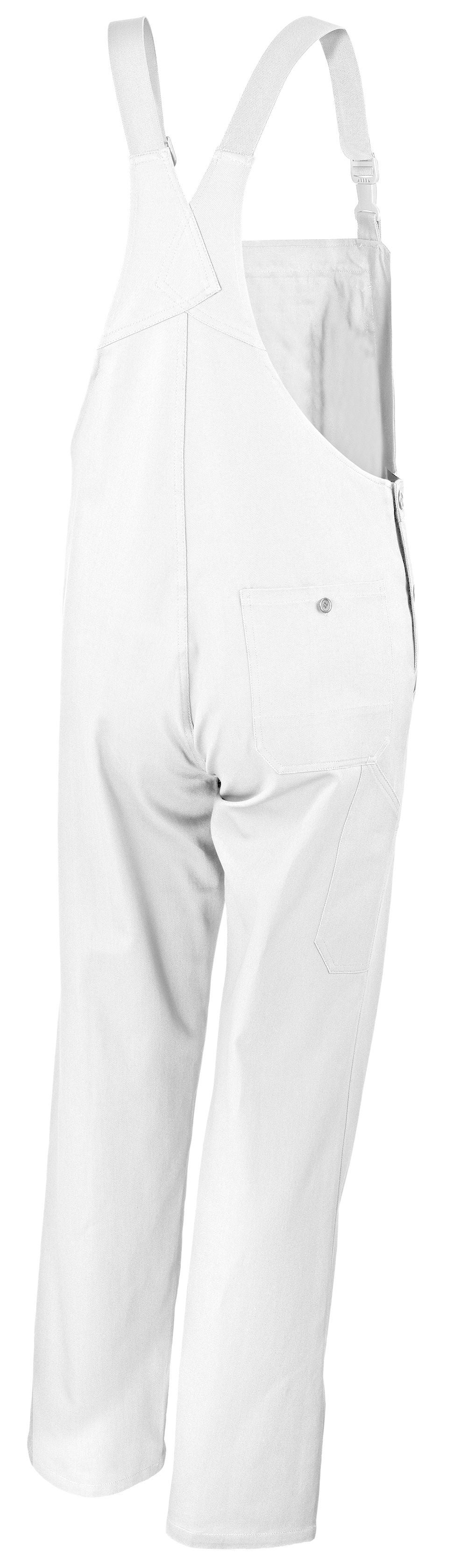 Qualitex - salopette classique - en pur coton - d'entretien facile - blanc - size 64 - Unisex - pantalon de travail avec 7 poche - durable - 2