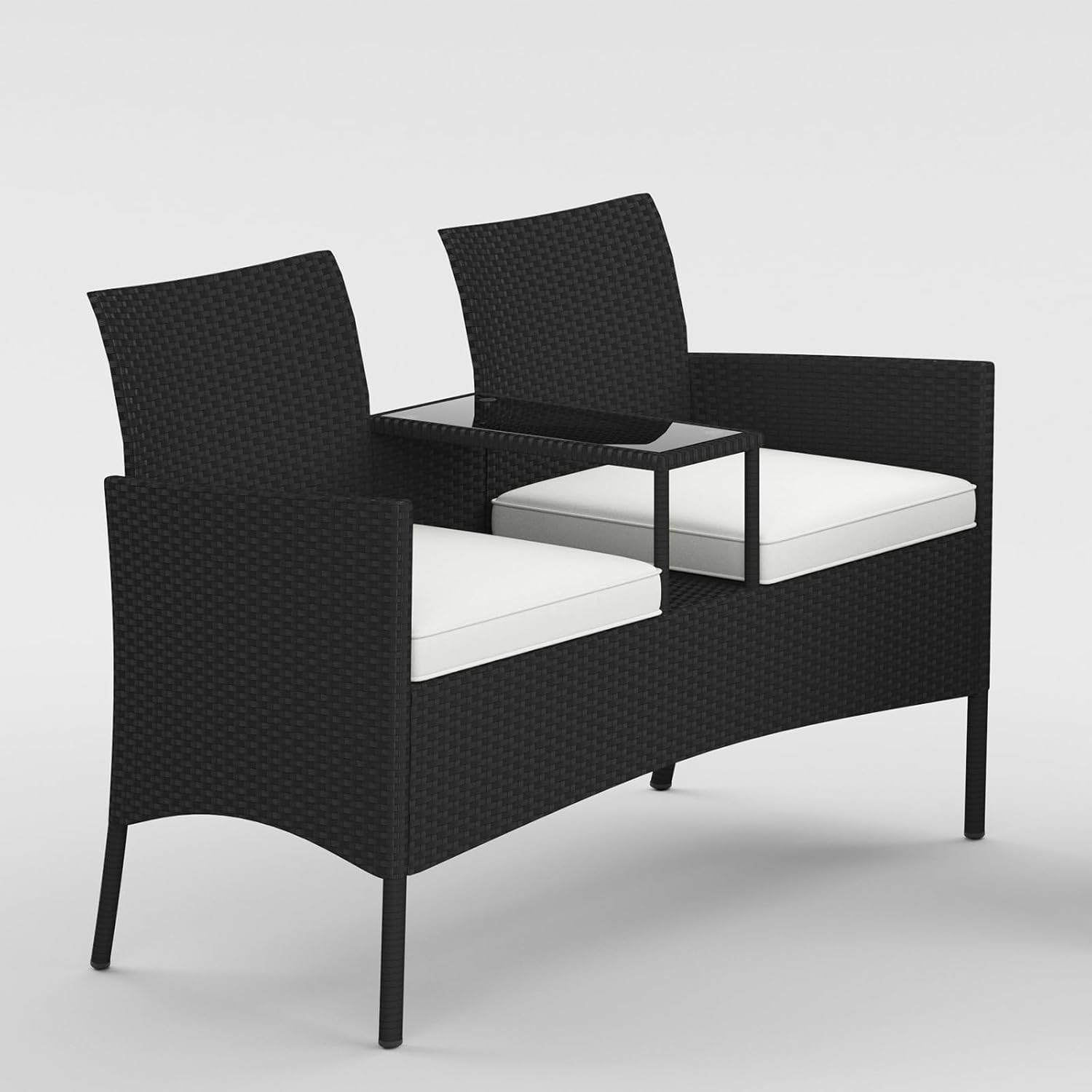 Cojín De Banco Para Jardín - 2/3 Plazas, Grosor 3 Cm, Funda Lavable, Antideslizante, Varios Colores