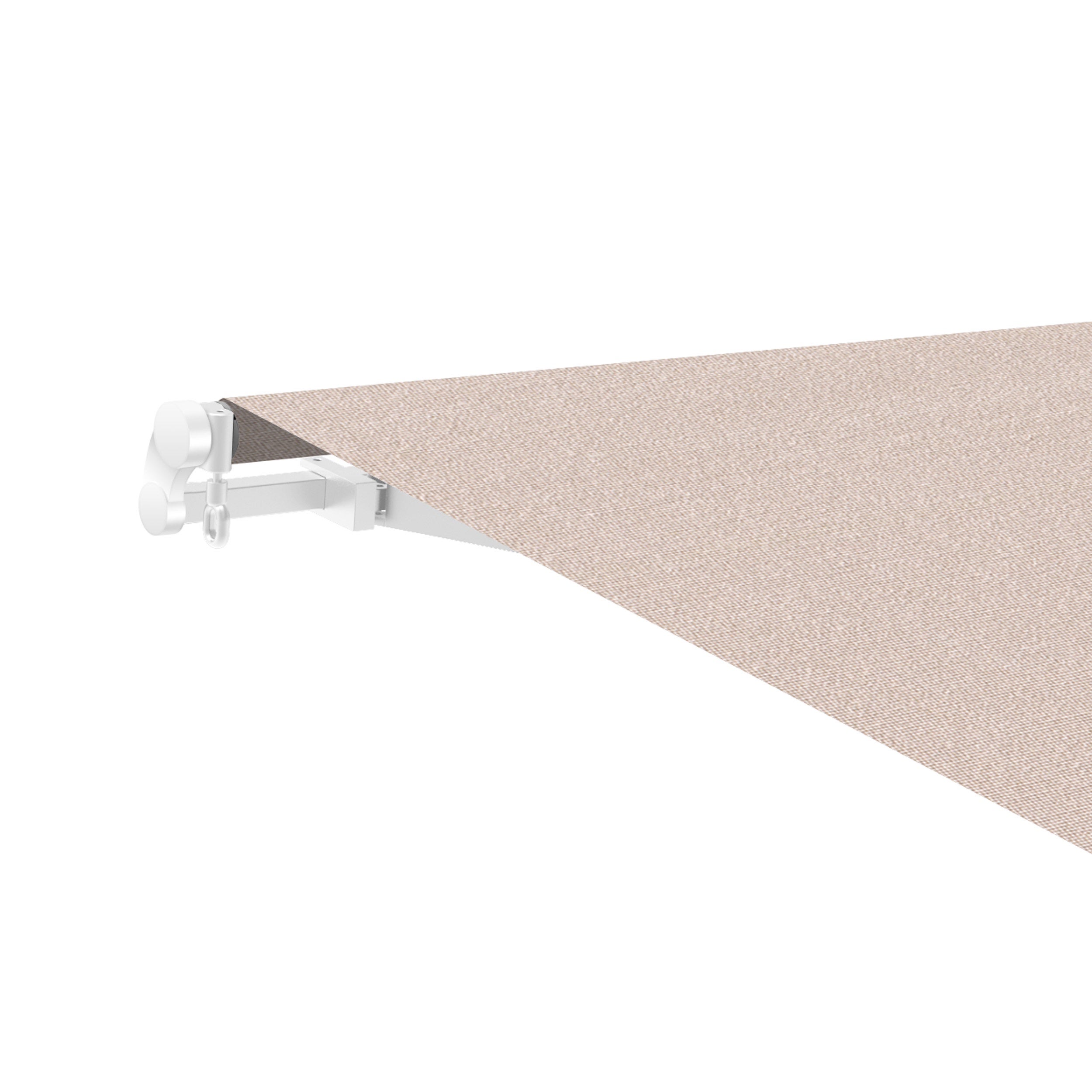 Store banne manuel 3x2,5m Sable - Toile Polyester – Structure Aluminium Inclinable Réglable - 3