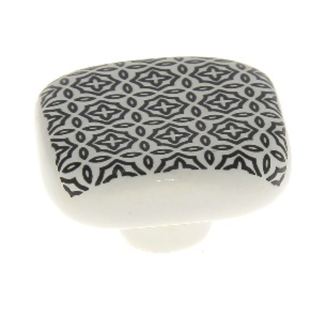Bouton Céramique Ceraselle - Rayure Blanc Et Noir - Neuf Avec Étiquette - EAN 3700982251717