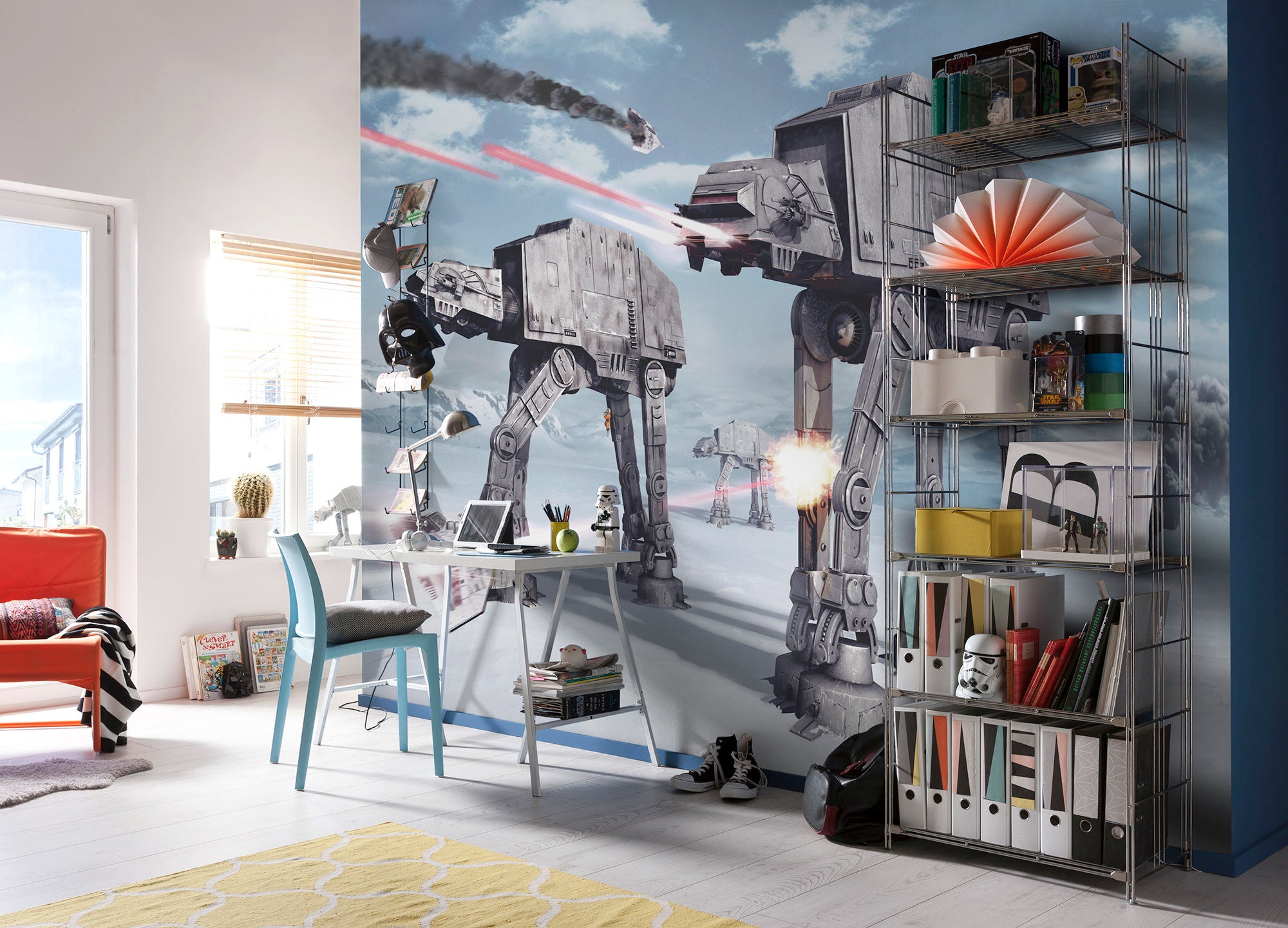 Papel pintado no tejido panorámico de komar - star wars star wars battle of hoth - talla: 400 x 260 cm