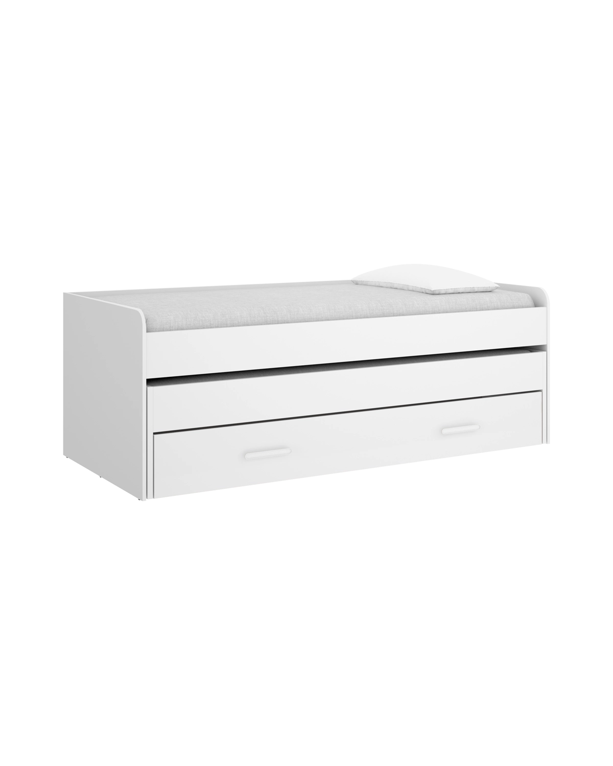 Cama Nido Juvenil 90x190cm Pema con 2 cajones - Blanco - Apto para 2 personas, Blanco - Homekit - 4