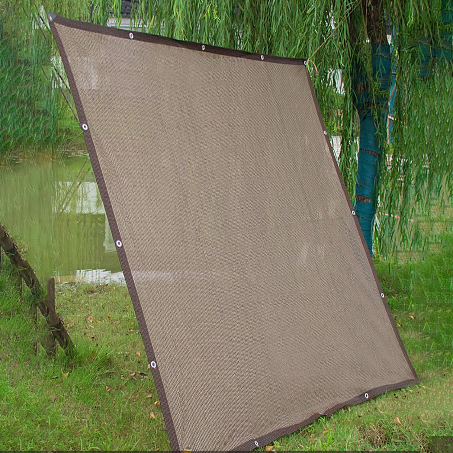 Filet pare-soleil avec store perforé, pergola, protection UV, coupe-vent, indéchirable, adapté pour balcon, terrasse, jardin, extérieur - 2*3 mètres - 4