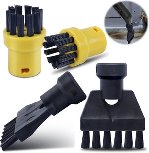 Brosses Nylon Laiton Nettoyeur Vapeur SC1 SC2 SC3 Lot De 8 Brosses Pour Nettoyeur Vapeur - Nylon Et Laiton - Compatible SC1 à SC7 Brosse Joint Karcher