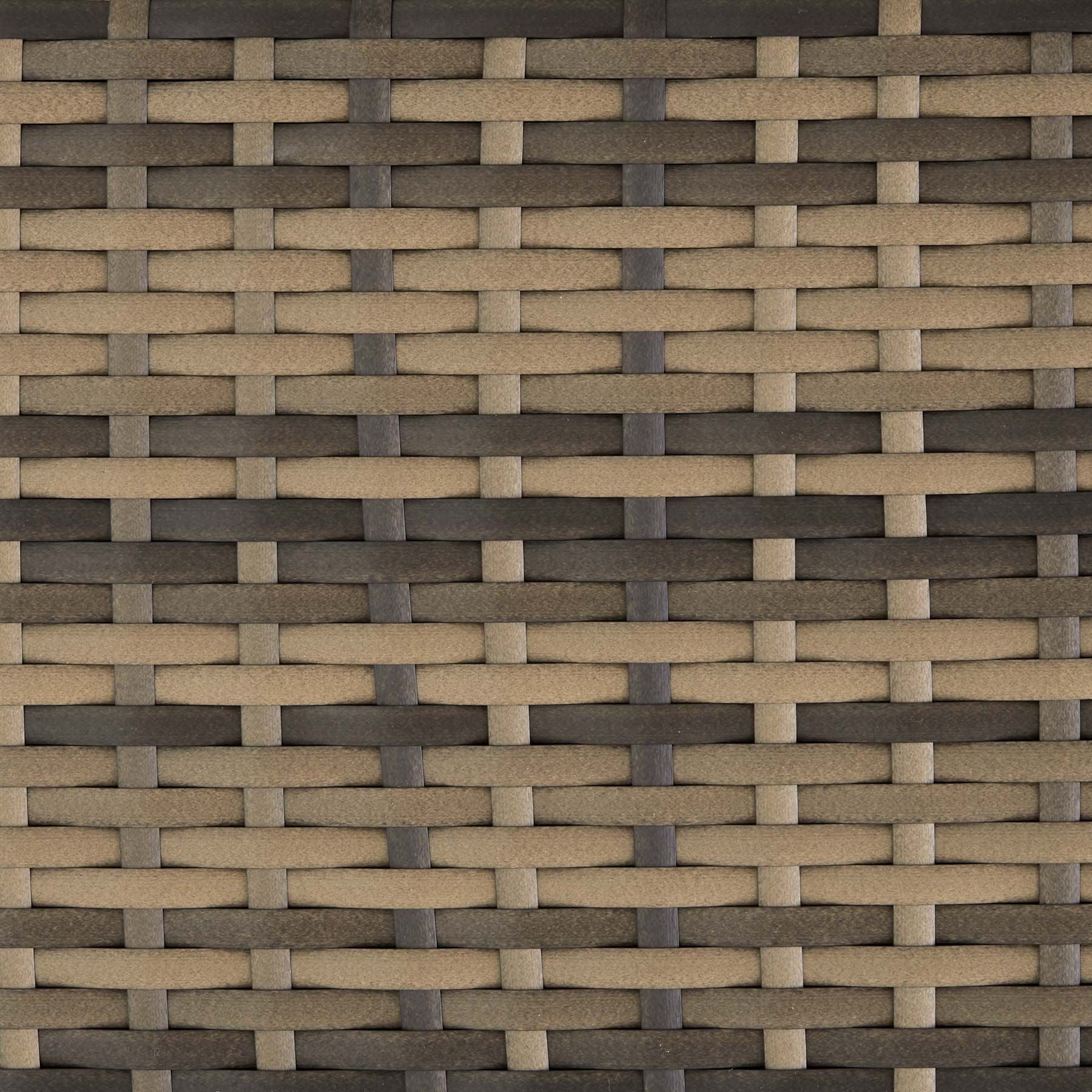 Tectake Lot de 2 fauteuils de jardin en rotin avec 2 sets de housses - marron naturel/gris foncé - 5