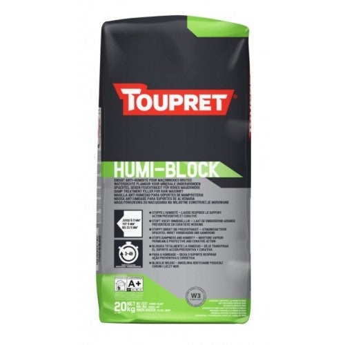 Enduit poudre humiblock bloque et prévient l