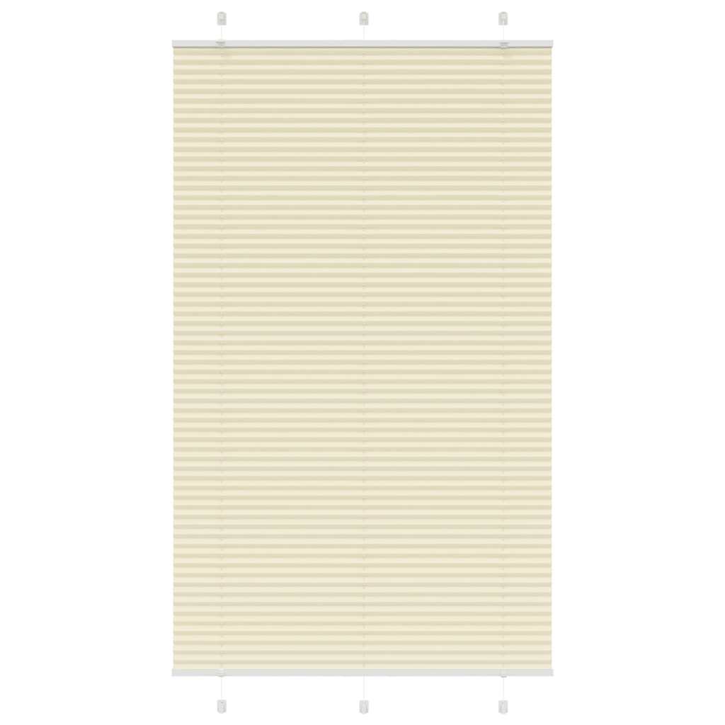 Roleta plisowana kremowa 115x200 cm Szerokość tkaniny 114,4cm vidaXL