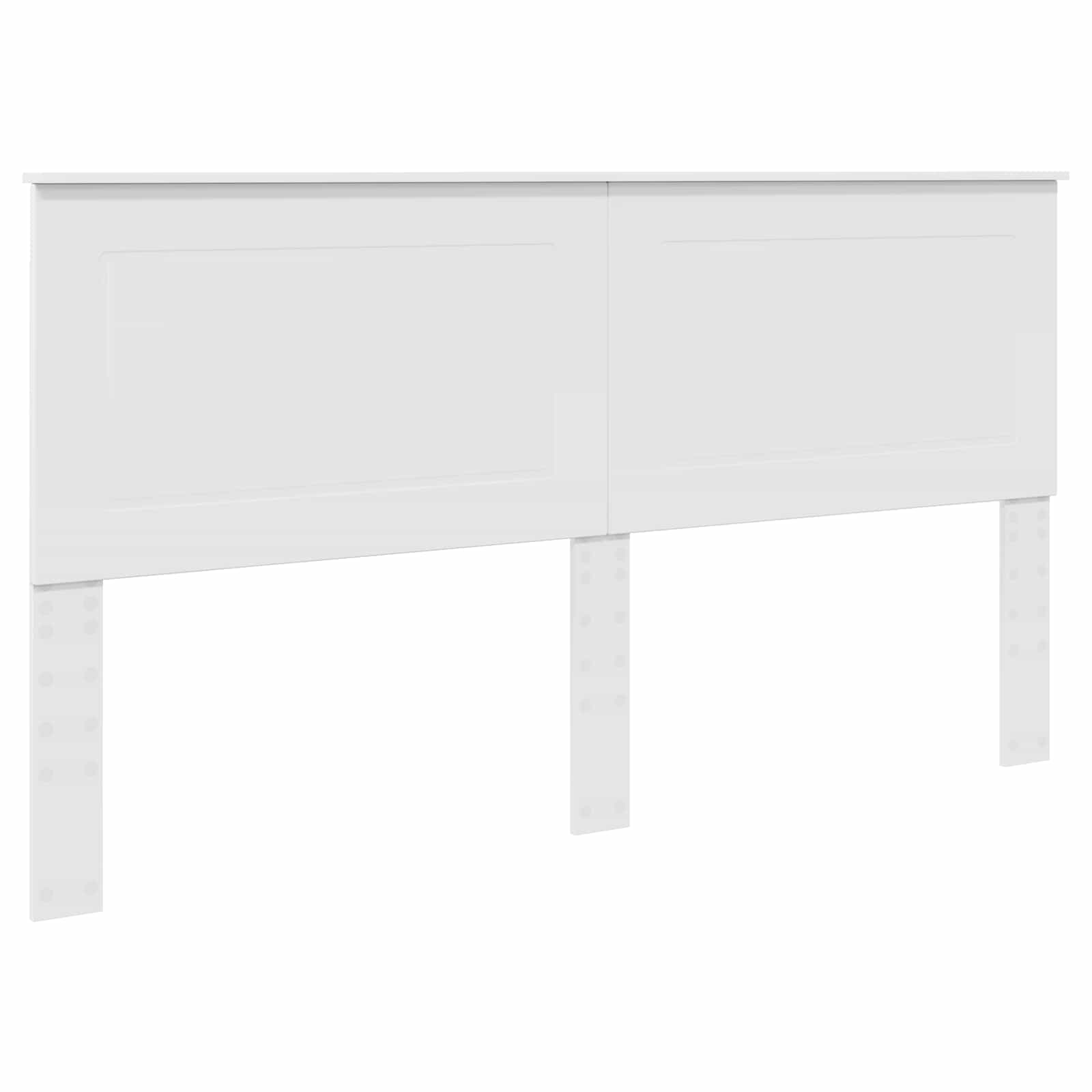 Cadre de lit Blanc 180 x 200 cm Pin massif - 6