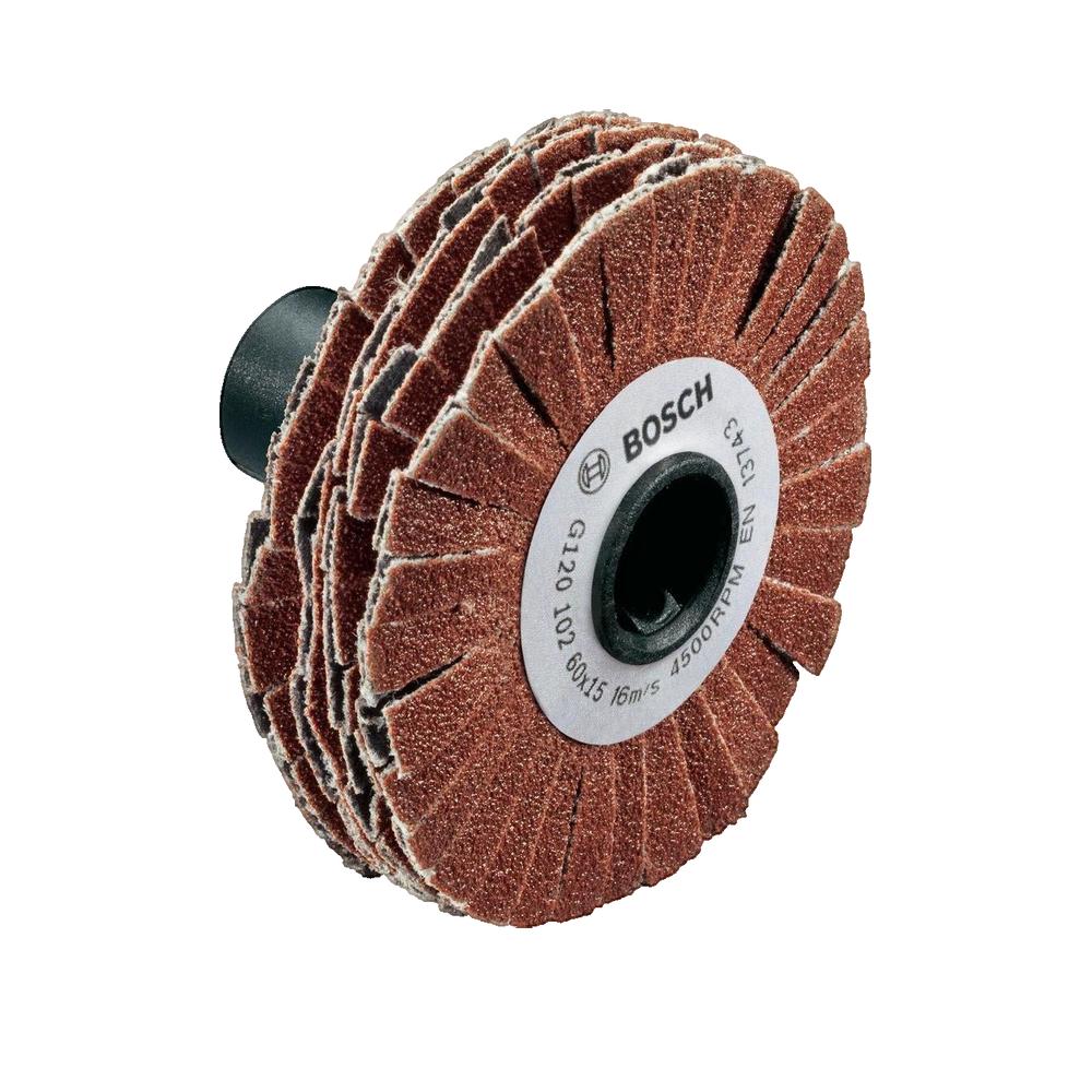 Rolka ścierna Bosch PRR 15mm 120 ziarnistość czerwona