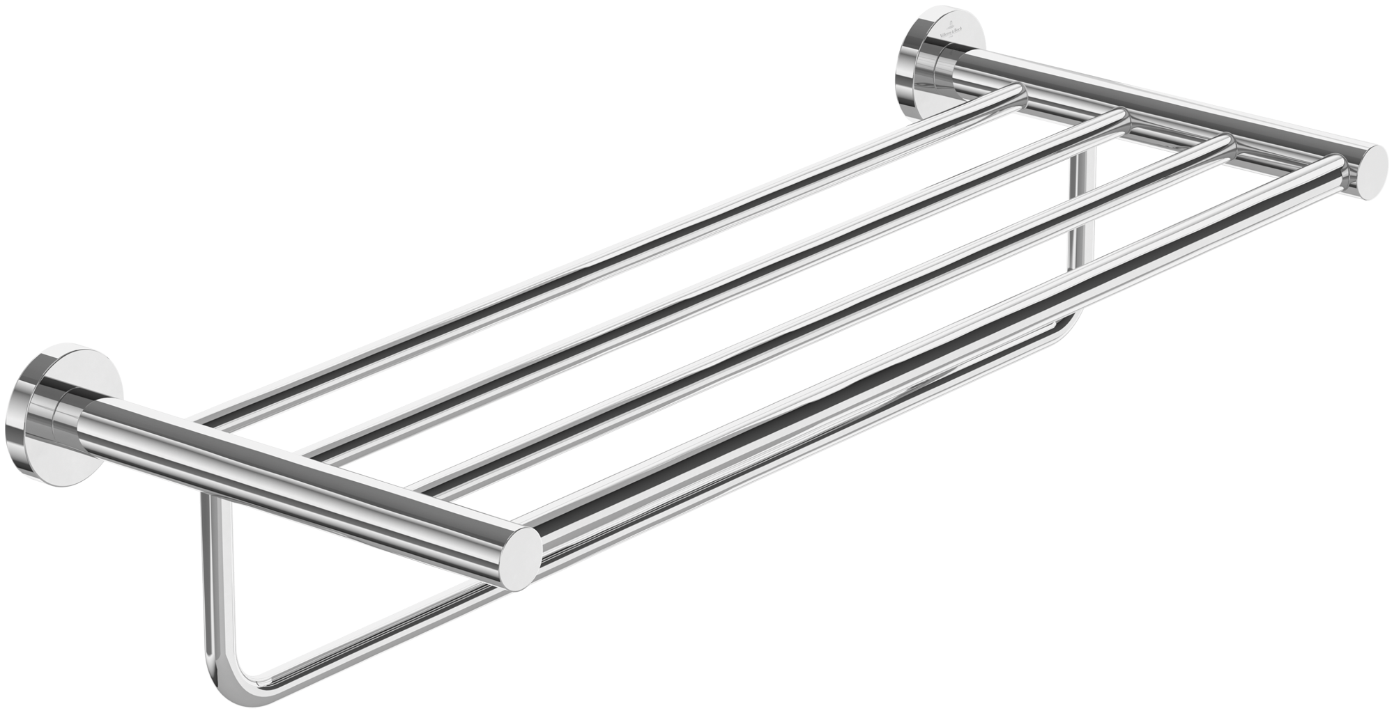 Villeroy & Boch Barre Porte-serviette avec Tablette 595 mm - Chrome - 2