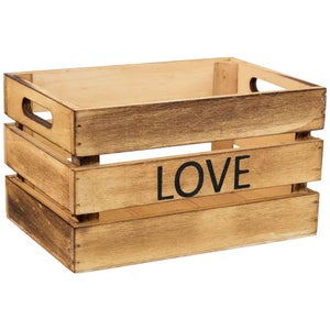 Caisse en bois vintage 19 x 12 pour exposer une vieille boîte en