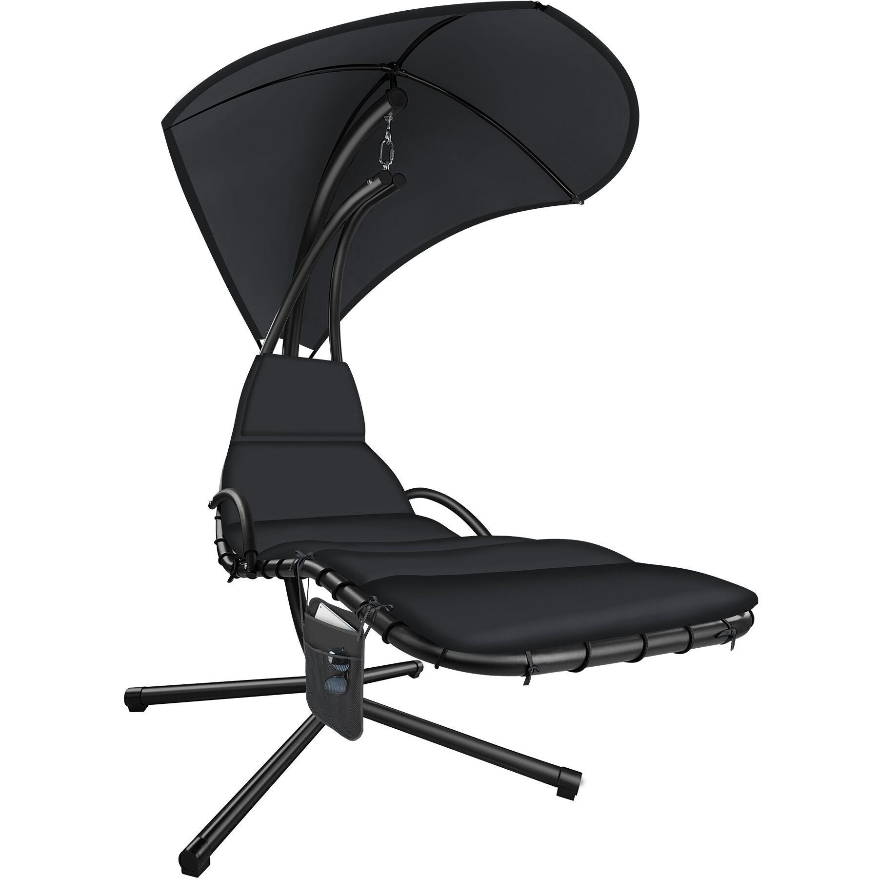 Fauteuil suspendu Elaria avec pare-soleil et poche latérale pare-soleil avec protection UV TECTAKE - 2