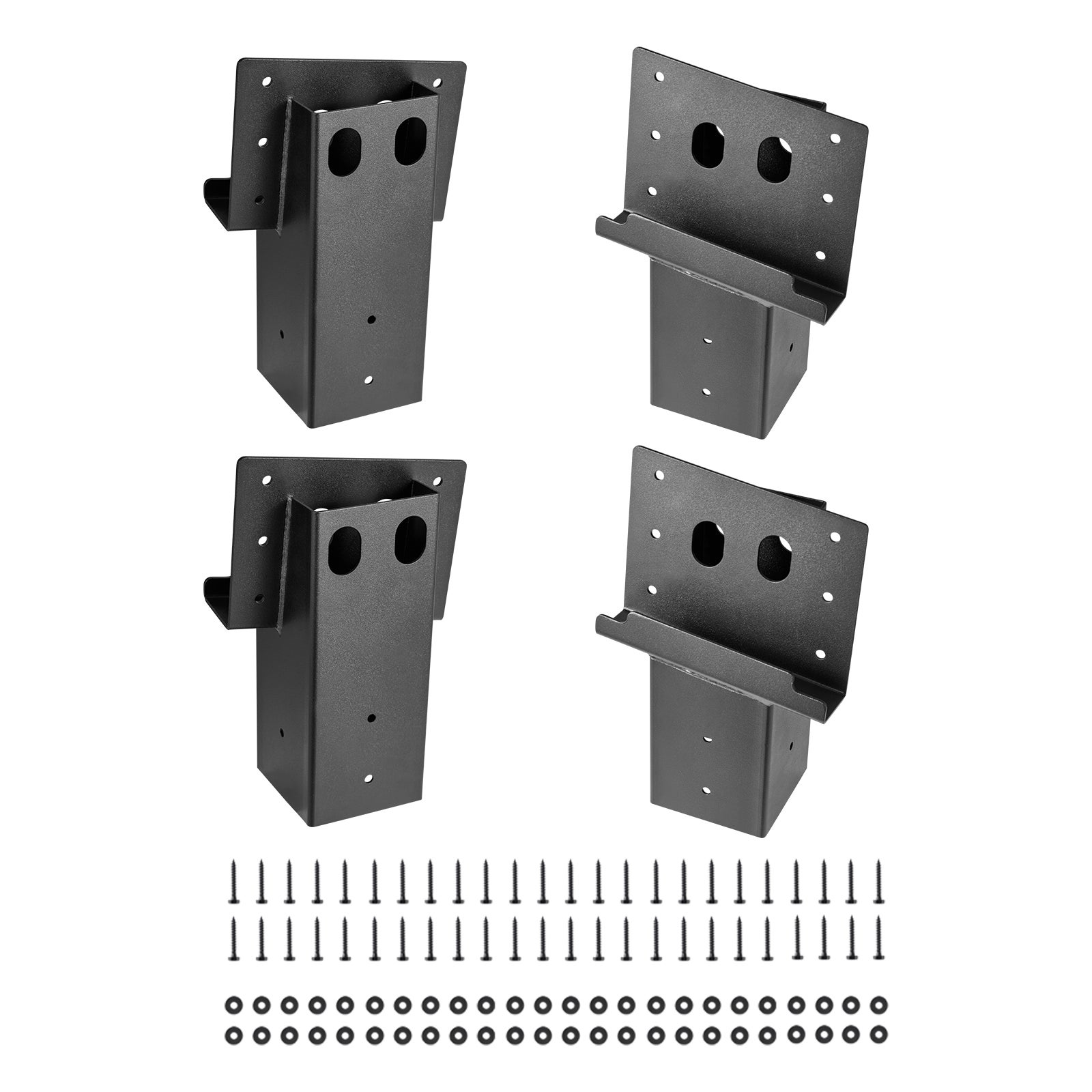 Wsporniki platformy VEVOR pasujące do drewna konstrukcyjnego o wymiarach 88,9 x 88,9 mm, zestaw 4 szt.
