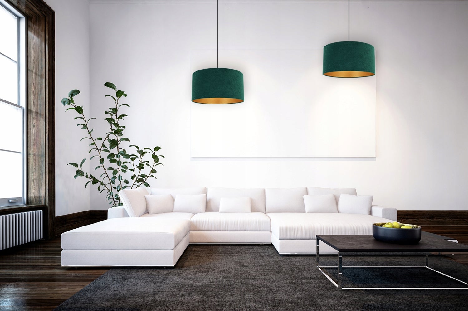 Zawiesie do lampy wiszącej 100cm oprawka stożek E27 czarny - 5