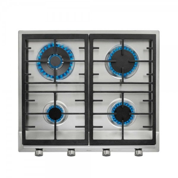 Teka Piastra A Gas 58 Cm EX 60.1 – 4 Fuochi, Comandi Frontali, Acciaio Inox, Per Gas Butano