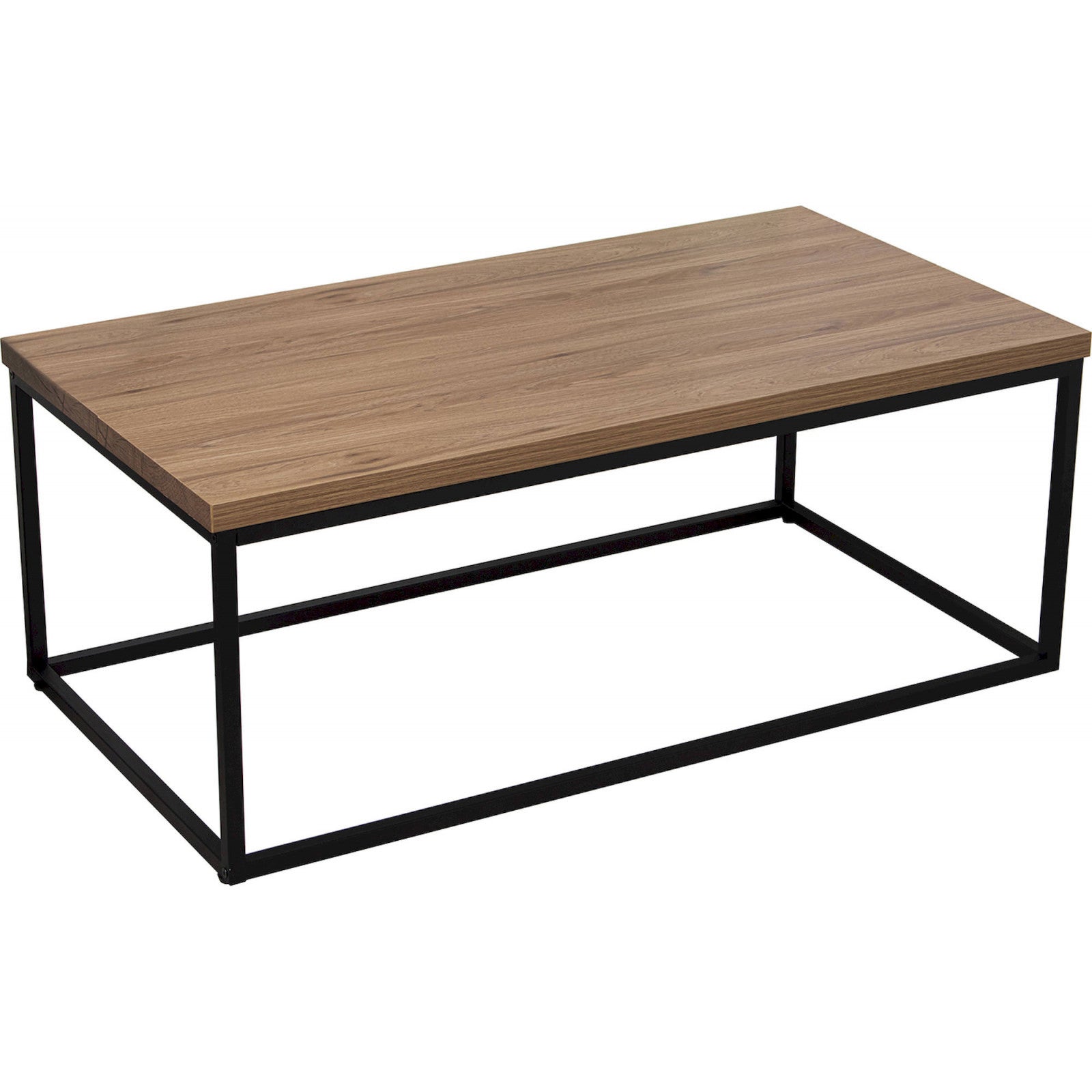 Table Basse Ovale Bois Et Carrelage 109x55x44 Cm - Style Salon Vintage