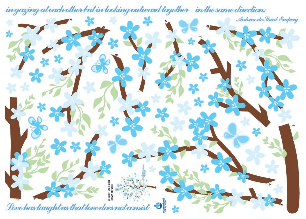 Adesivo In gazing at each other - Antoine Saint Exupery - Sticker adesivo - adesivi murali - - 4